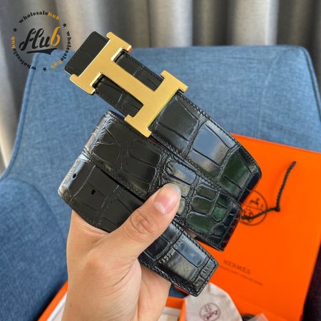 Hermes Black Belt 3.8cm