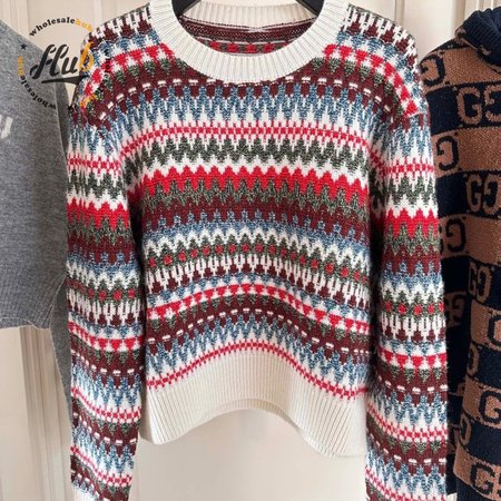 Loro Piana Silk Blend Jacquard Knit Sweater