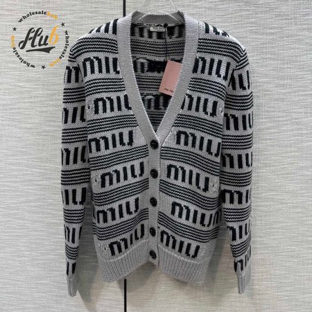 Miu Miu V-Neck Cardigan Sweater