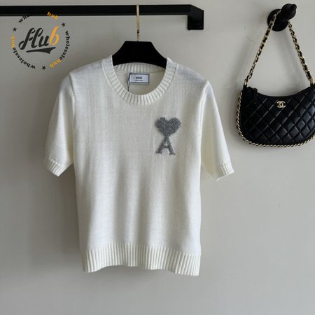 Amiri White Knit T-Shirt