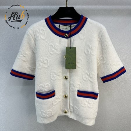 Gucci White knit Short Sleeve