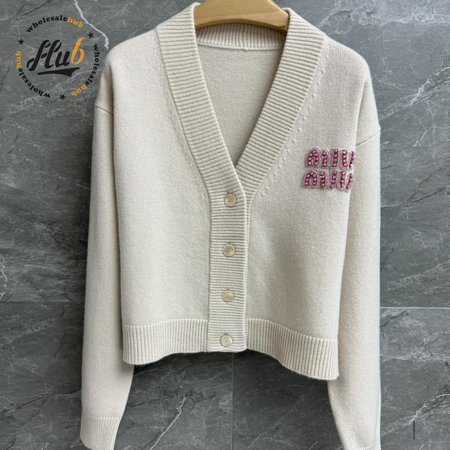 Miu Miu V-Neck Cardigan Sweater