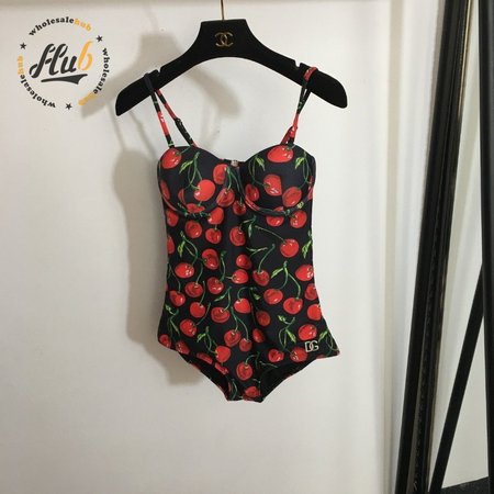 Dolce & Gabbana Cherry One-Piece Swimsuit