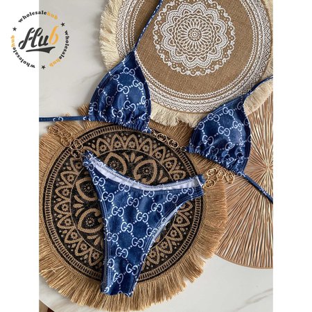 Gucci Blue One-Piece Swimsuit