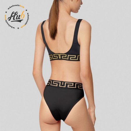 Versace Black Two-Piece Swimsuit
