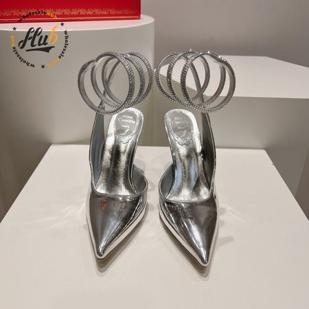 Rene Caovilla Cleo Silver Pump 34-43