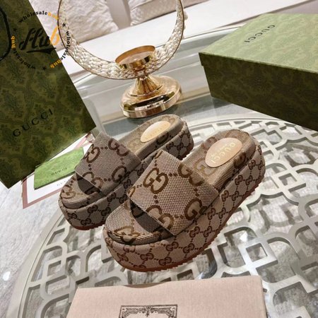 Gucci Women's Platform Slippers With Super G