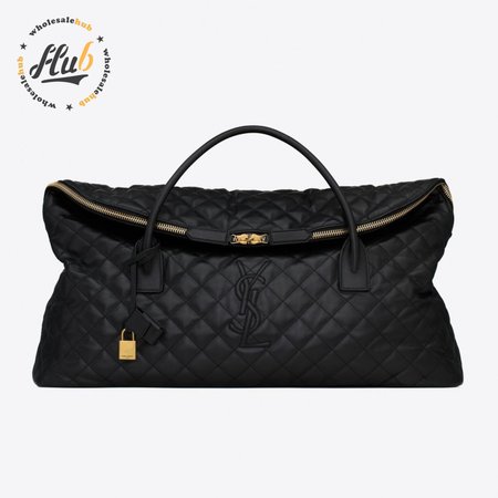 Saint Laurent Es Giant Travel Bag In Quilted Leather