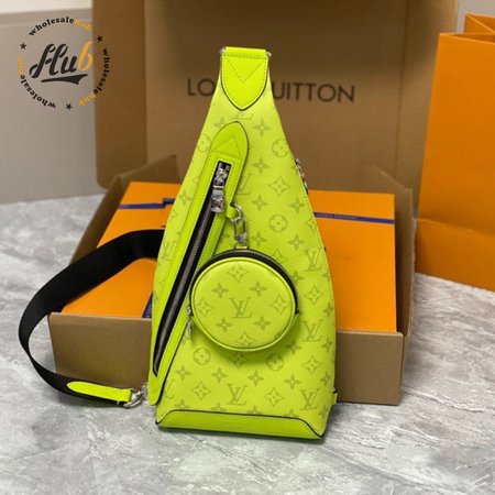 duo sling bag neon yellow