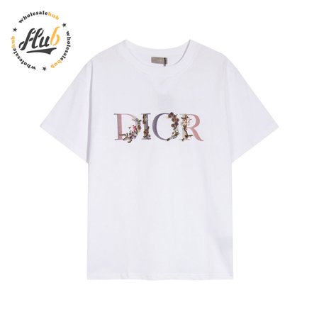 Dior Floral Logo T-shirt Men's White