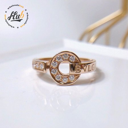 Bvlgari Diamond Ring K18rg Rose Gold