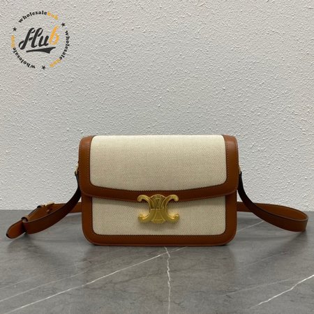 Celine Triomphe Bag Medium Canvas Tan/Brown