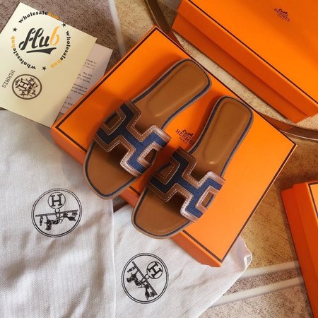 Hermes Oran Leather Sandal