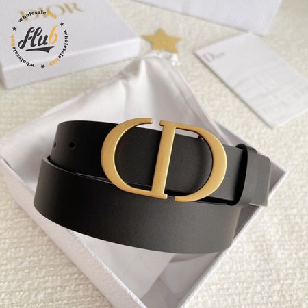 Dior Saddle Belt Calfskin Black