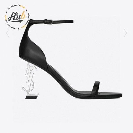 Saint Laurent YSL Opyum Sandals In Smooth Leather