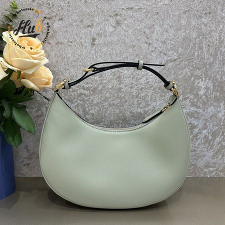 Fendigraphy Small Bag Mint Green Leather Pouch