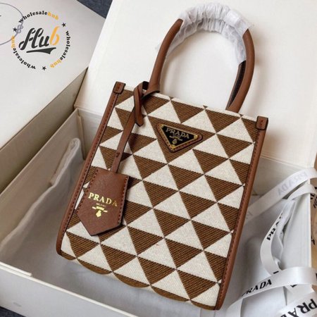 Prada Symbole Jacquard Fabric Micro Bag