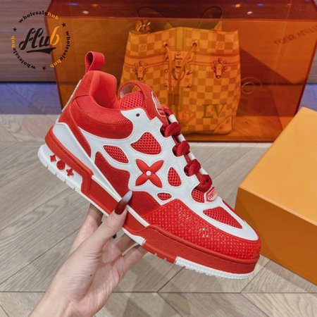 Skate Sneaker Red White