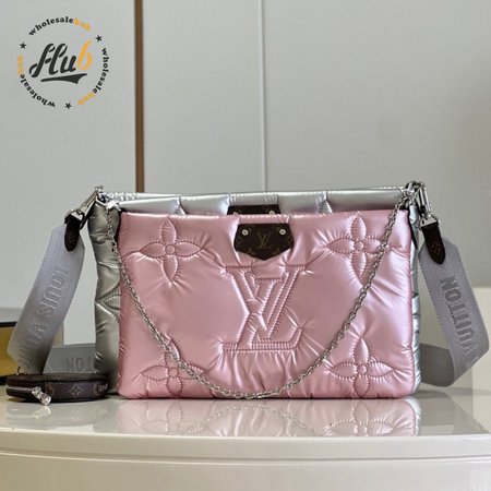 Maxi Multi Pochette Accessoires Silver/Pale Pink