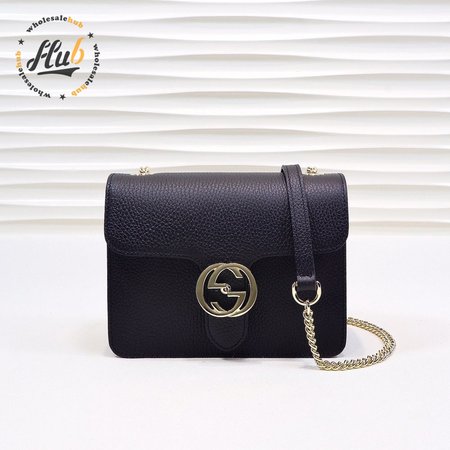 Gucci Interlocking G Shoulder Bag Small Black