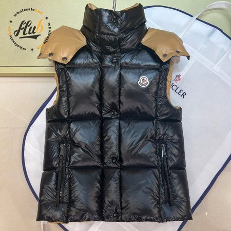 Moncler Down Vest Luzule In Black