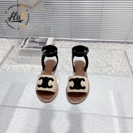 Celine Raffia Sandal