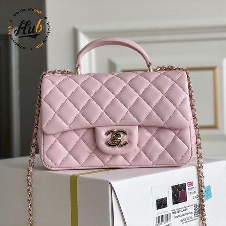Chanel 22P Light Pink Caviar Coco Handle Bag