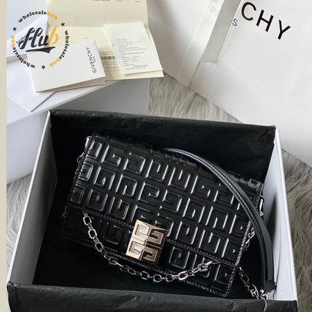 Givenchy Small 4G Bag In 4G Coated Canvas With Chain