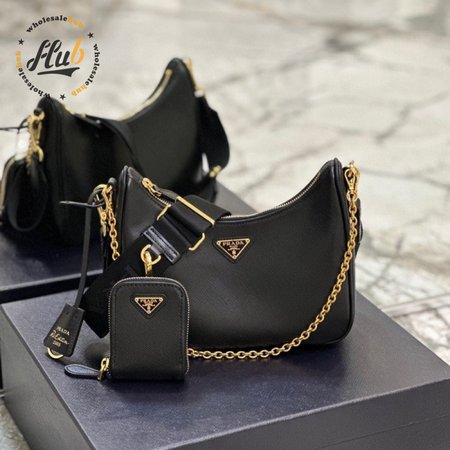 Prada Re-Edition 2005 Saffiano Leather Bag Black 1BH204