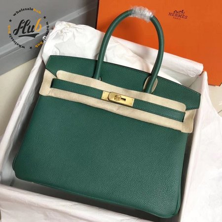 Hermes Birkin 30 Etoupe Togo Birkin Gold Taupe Bag Green