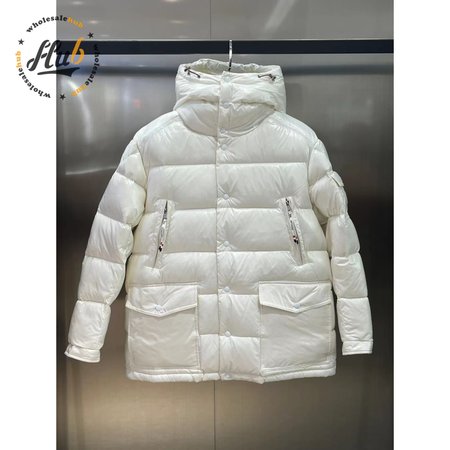 Moncler Chiablese Short Down Jacket Milk White