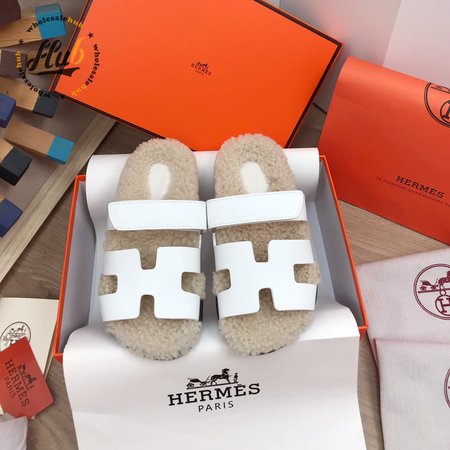 Hermes Chypre Sandal White