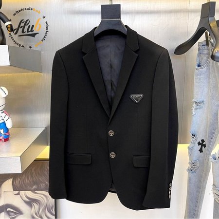 Prada Single-breasted Wool Jacket 48-56