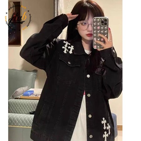 Chrome Hearts Denim Jacket Black M-XL