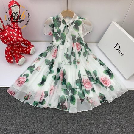 Dior Kid's Floral Dress
