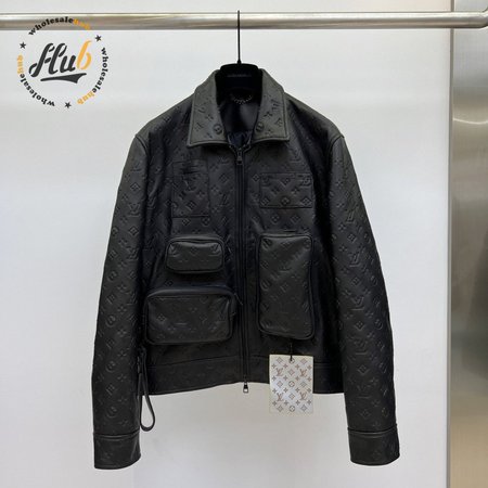 monogram embossed utility jacket 1a5ztj s-2xl