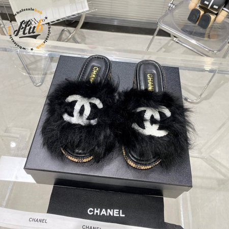 Chanel Slippers Black 35-40