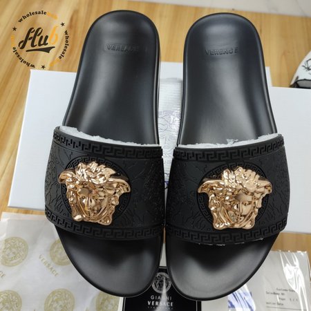 Versace Palazzo Slides Black 35-46