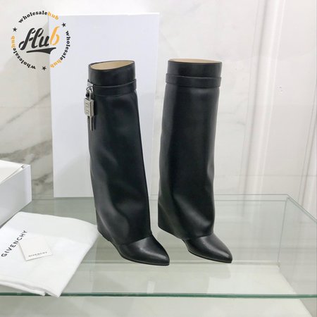 Givenchy Shark Lock Boots In Leather 35-39